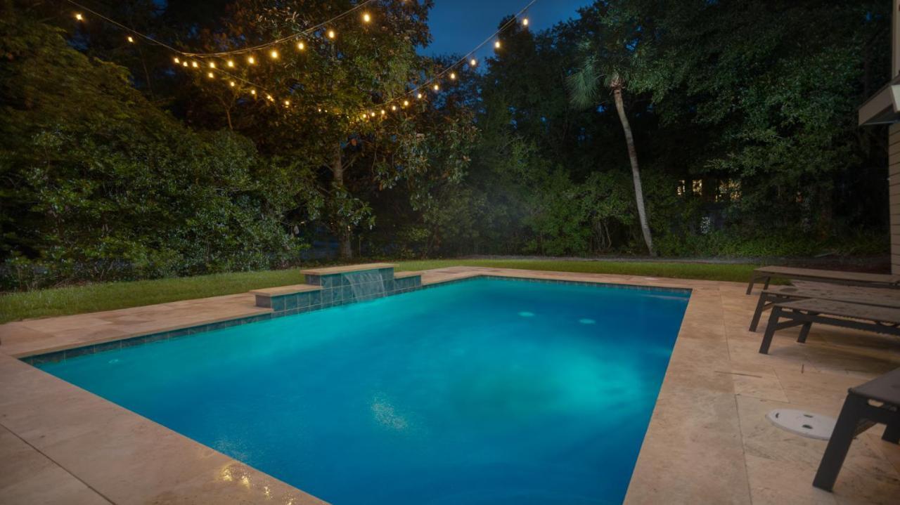 Luxury Beach House - 2Min Walk To Beach - Private Pool - Group & Dog Friendly Hilton Head Island Exterior photo